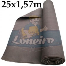 Bobina de Lona Fio 10 Encerada Cinza Impermeável 25m x 1,57m = 39,25m² Bobina de Lona Fio 10 Encerada Cinza Impermeável 25m x 1,57m = 39,25m²